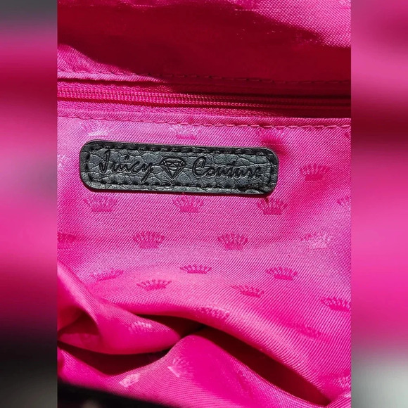 Juicy Couture Traveler Crossbody Bag Vintage Y2K Monogram Logo, Adjustable Strap - Picture 8 of 13